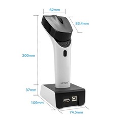 Bluetooth Wireless 1D Barcode Scanner Hands Free CCD Reader Stand DS5000