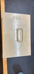 MMF Industries Metal Cash Box w/Bill Tray-Combination Lock