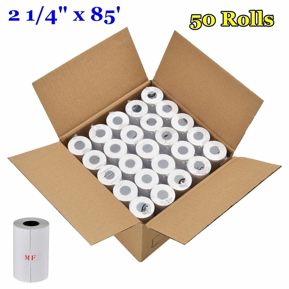 50-1000 Rolls 2 1/4″ x 85′ Cash Register Thermal Credit Card POS Receipt Paper