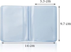 Plastic Wallet Insert Credit Card Holder Transparent (10 Page 20 Slots, 1 Pack)