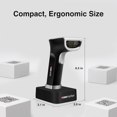 Barcode Scanners iOS & Android 1D/2D Barcode Scanner Wireless – Boost Speed & Ac