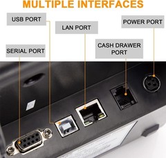 Compact 80mm Thermal Printer with USB & Ethernet – User-Friendly for Windows/Mac