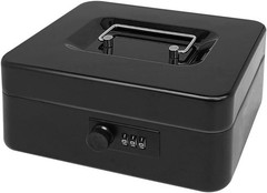 Secure Steel Cash Box with Combination Lock and Removable Tray – Metal Money …