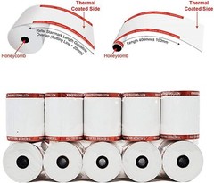 3-1/8″ X 230′ THERMAL RECIPET PAPER 50 ROLLS POS PAPER 50 GSM PAPERTHICKNESS