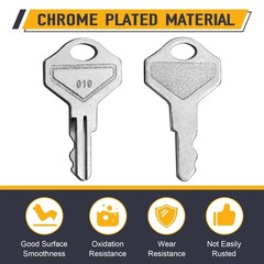 010 Key for Drawers, Cash Drawer Key Set Compatible with M-S Cash Drawer Mode…