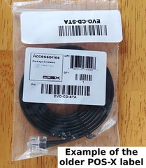 POS-X EVO, ION & APEX Cash Drawer Kick Cable for Star Printers POS or “CD” Port