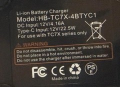 Zebra 4 Battery Port TC7X Battery Charger for Zebra TCX Series Charging Cable