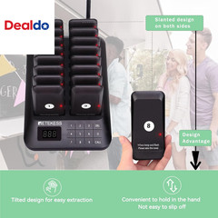 TD157 Restaurant Pager System, Pagers for Restaurants,984Ft Long Range, 16 Pager