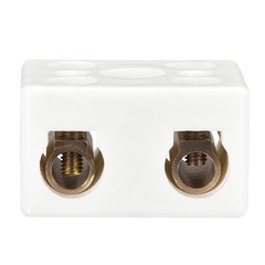 2Way Ceramics Terminal Block High Temp Porcelain Ceramic Connectors 39×31.5x23mm