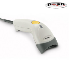 NEW Zebra LS1203 1D Laser Barcode Scanner White USB RS232 LS1203-CR10001R