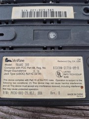 VeriFone Tranz 380 12700453 with power cord
