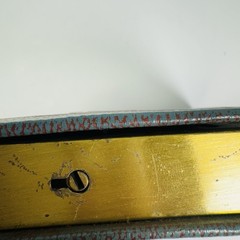 Vintage Birmingham Trust National Bank Metal Bank Lock Safe Deposit Box No key