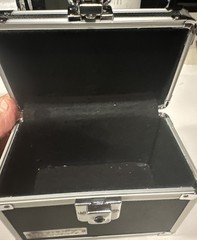 Set of 2 VAULTZ Metal Lock Boxes Security Storage Cases Silver, And Black