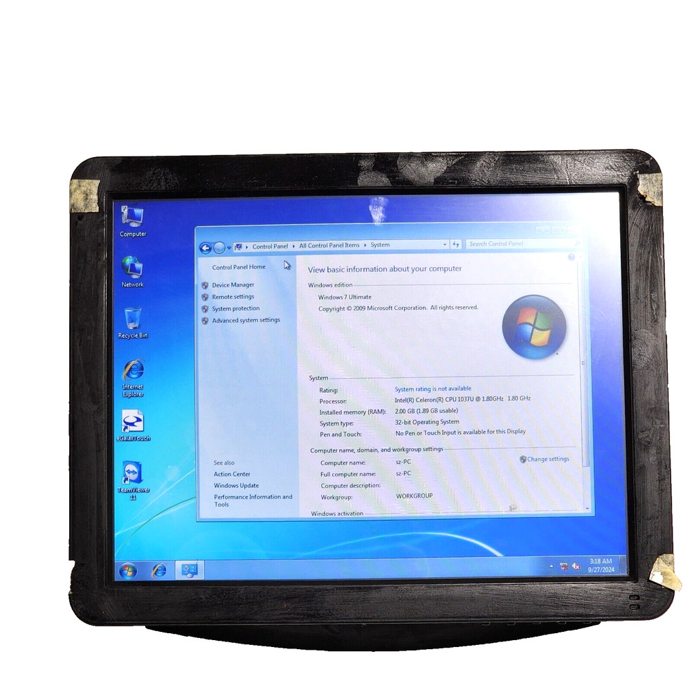 Generic 15″ POS Touchscreen Point of Sale system Screen only WINDOWS 7 Ultimate