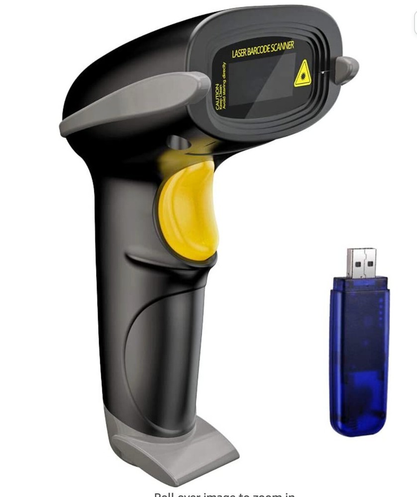 NADAMOO BUR3003 433MHz Wireless Barcode Scanner