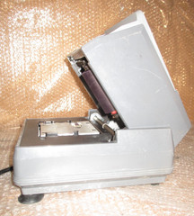 NewBold Addressograph 2000 Electric Card Imprinter Embosser Roller Badge Label