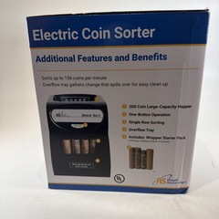 Royal Sovereign QS-1AC Electric Coin Sorter Counter Machine Tested