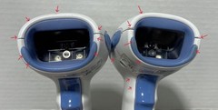 Lot of 2 Motorola DS4208 DS4208-HC0009BWR Wired Barcode Scanners & Cables