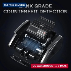Money Counter Machine with Value Counting, Support Dollar and Euro