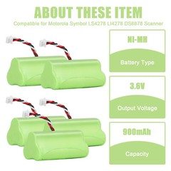 5X Battery for Zebra/Motorola Symbol LS4278 DS6878 82-67705-01 Barcode Scanner