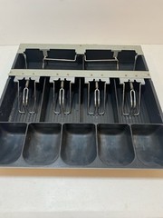 Lot of 4 Cash Register Till Tray Drawer Insert 5 Bill 5 Coin Black