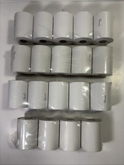2 1/4″ x 85′ 19 count mb label Thermal Paper rolls