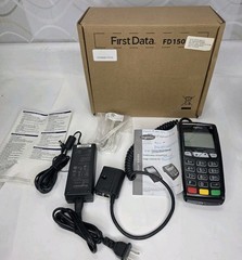 Ingenico ICT220 Credit Card Terminal w/ EMV Chip Reader & OEM Power Adapter