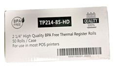2 1/4″ X 85 FT CASH REGISTER THERMAL PAPER BPA FREE HIGH QUALITY 50 PCS TOTAL