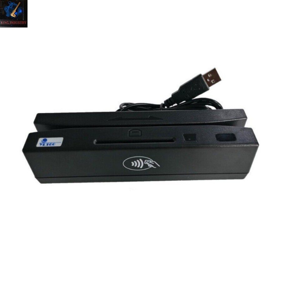 YL160 4-in-1 Magnetic Card Reader/Writer (supports EMV/IC/RFID/PSAM)+4Chip Cards