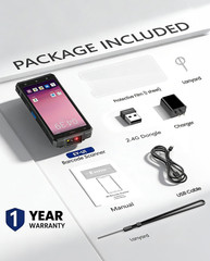 Wireless Android Barcode Scanner: Handheld 1D/2D/QR Code Scanner Mobile Computer