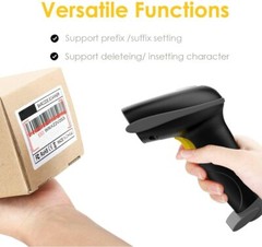 NADAMOO Wireless Barcode Scanner 328 Feet BUR3003 433MHz USB Receiver for Store