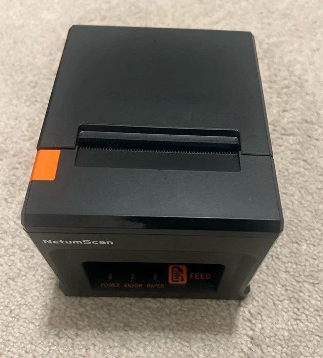 NetumScan 80mm POS Receipt Printer 300mm/s USB Thermal Missing Roller Hold Pape