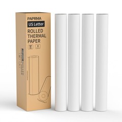 8.5 x 11 inch Thermal Paper 4 Rolls Quick-Dry US Letter Size Thermal Printer …