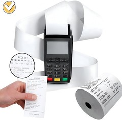 PRP Papers 2-1/4″ Thermal Paper Roll, 60 Feet, 50 pack, Smooth, Biodegradable,