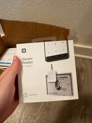 Square A-PKG-0206-01 Credit Debit Card Reader – White for Apple iPhone and…