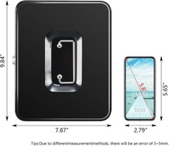 Water-Resistant Steel Cash Box with Double Layers and Key Lock for Security