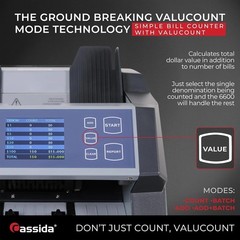Fast 1,400 Notes/Min Money Counter with Detection