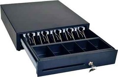 MS Cash Drawer CC410B2: Sleek 16″ Cash Handling (8-Coin/5-Bill, Printer Ready)