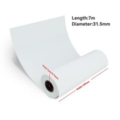 NYEAR A6 Thermal Paper 6 Rolls(110mm/4.3″width/7m long,Φ1.18″) for portable p…