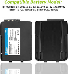 For Zebra Scanner Battery TC77 BT-000318 [New Version 4800Mah] for Zebra TC77 B
