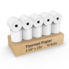 230 Thermal Paper Receipt Rolls – 10 Pack, 80mm BPA Free for POS Printers