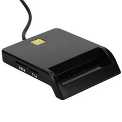 USB Smart Card Reader for Bank Card CAC Government ID Chip Card Read Information