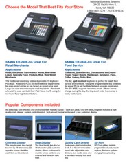 SAM4s ER-260EJ Cash Register New/ RAISED KEYBOARD / Warranty FREE SHIPPING