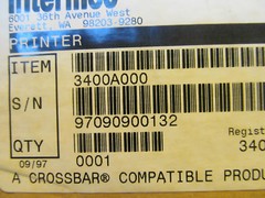 (Brand New In Box) Intermec Bar Code Printer 3400 A000 120V (1 Year Warranty)