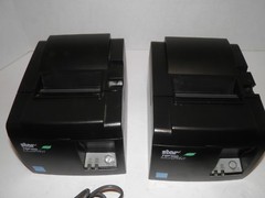 Lot of 2 Star TSP100II Thermal POS Receipt Printer USB with Power Cord 143IIU