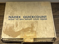 Vintage Nadex Quick Count Model 701 W/ Count Verifier Box & Inserts Made In USA