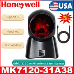 Honeywell Orbit 7120 Omnidirectional 1D Barcode Scanner USB Kit MK7120-31A38 US
