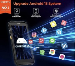 MUNBYN IPDA101P Android 13 GPS 1D/2D/QR