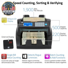 NC30 Bill Counter & Counterfeit Detector – Cash Money Currency Machine