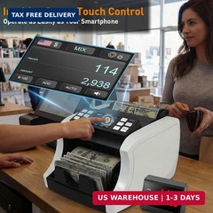 NUCOUN Mixed Denomination Money Counter Machine, Commercial Grade Bill Value Cou